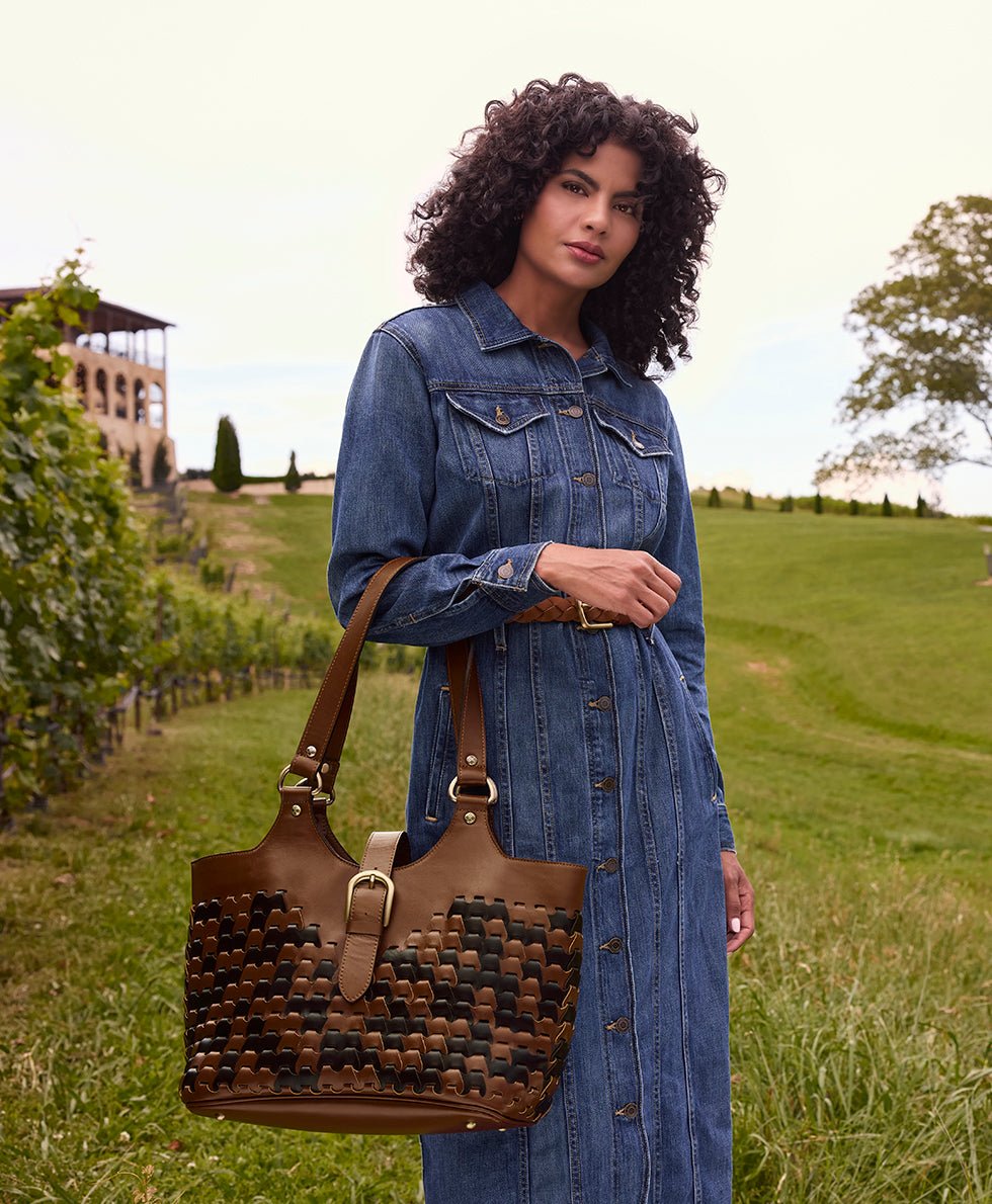 pitassi tote leather link