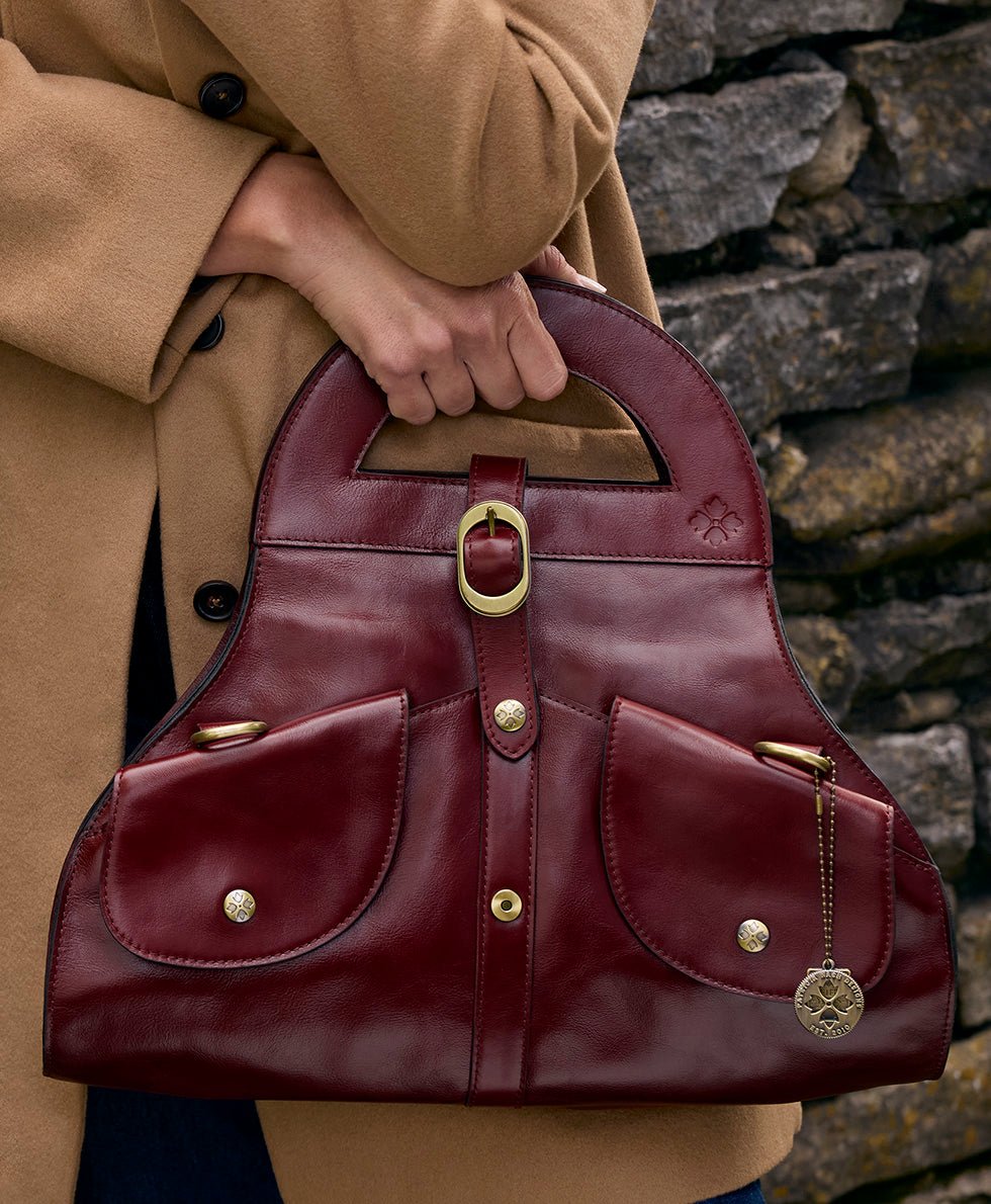 milania convertible satchel vintage distressed leather